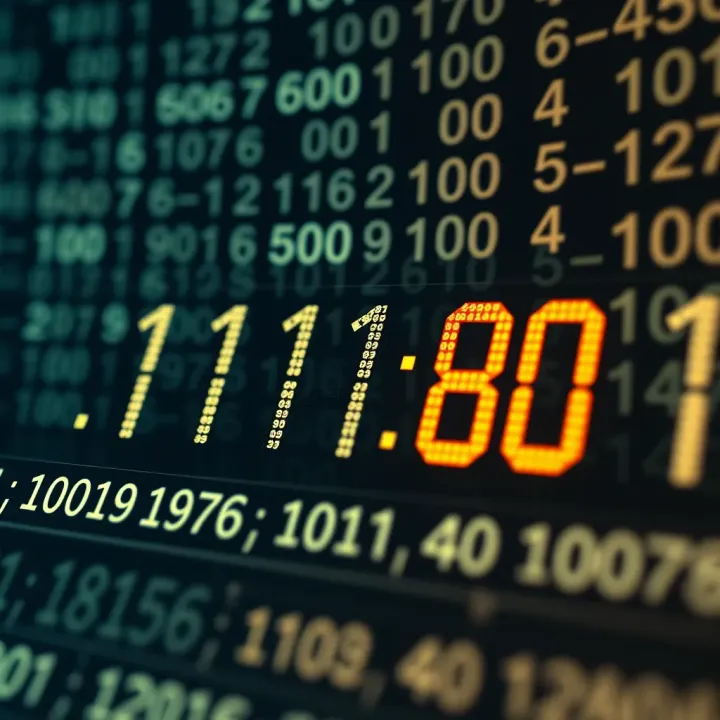 Illustration of converting binary numbers to decimal numbers using positional notation
