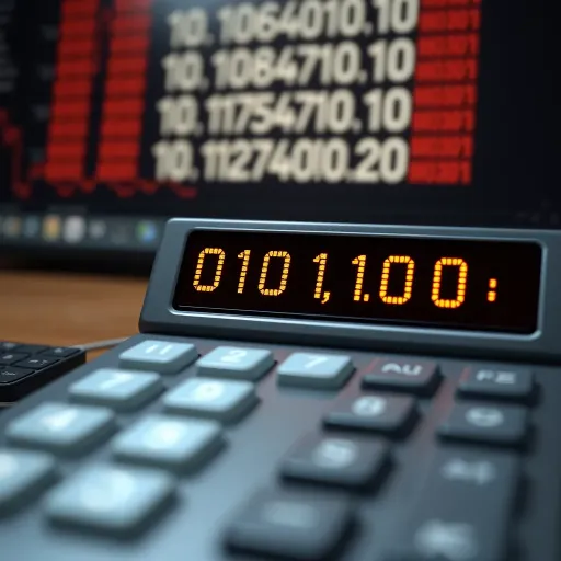 Calculator interface displaying conversion from binary digits to octal values