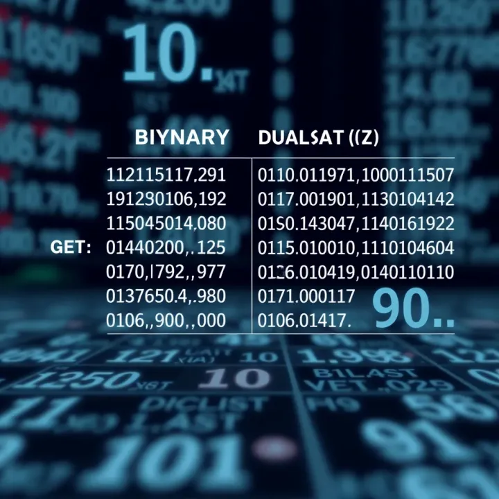 Binary System Compared To Decimal Number System Comparison chart demonstrating differences between binary and decimal number systems