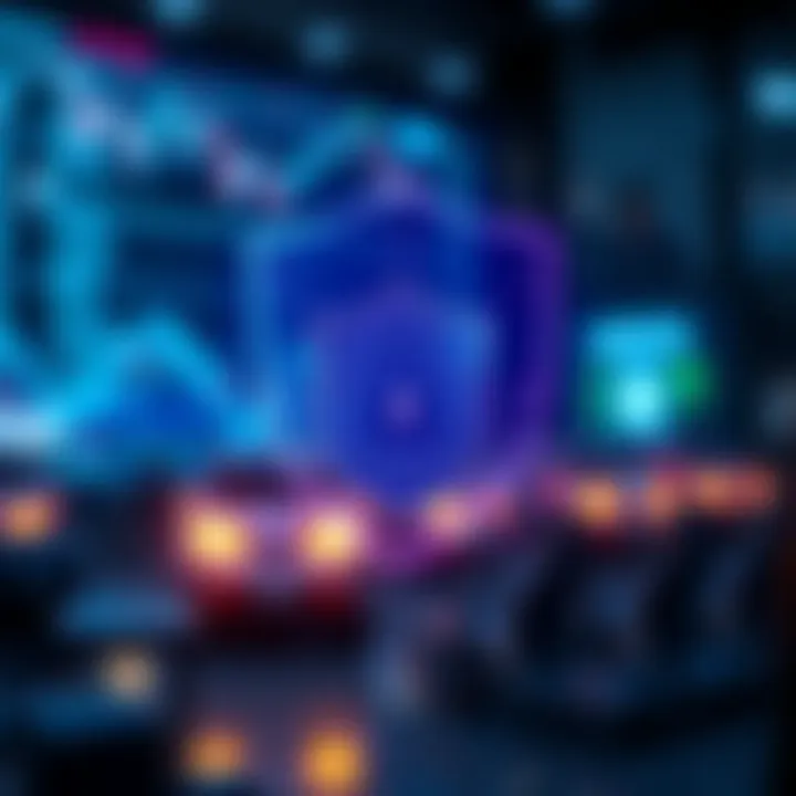 Security shield icon representing data protection for trading applications