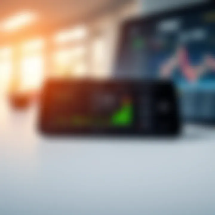 Interface of a low charge trading app highlighting key features