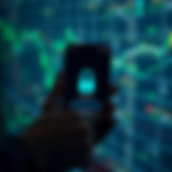 Secure login screen on a smartphone illustrating enhanced protection for trading accounts