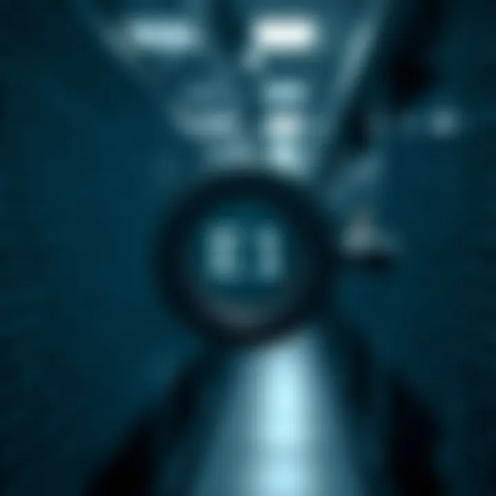 Illustration of binary search dividing sorted data to locate target value efficiently