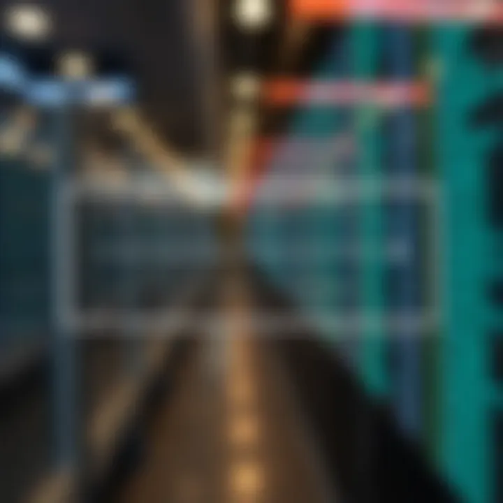 Diagram illustrating the sequential search path of linear search through an unsorted list