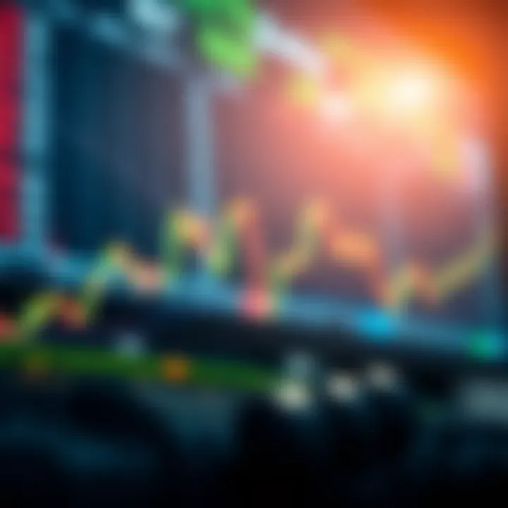 Conceptual illustration of stock selection criteria and market analysis