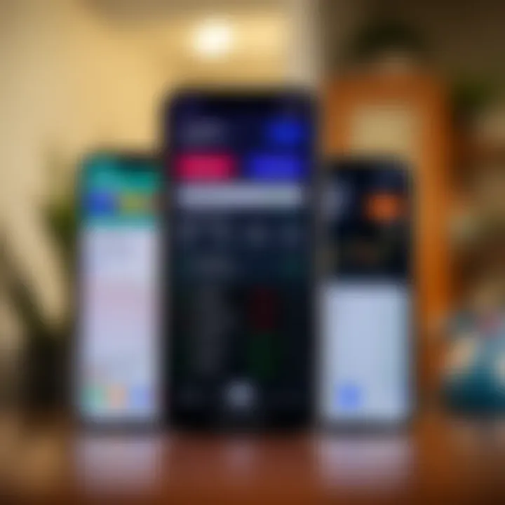 Visual comparison of the oldest trading app's interface alongside contemporary platforms highlighting user experience and features