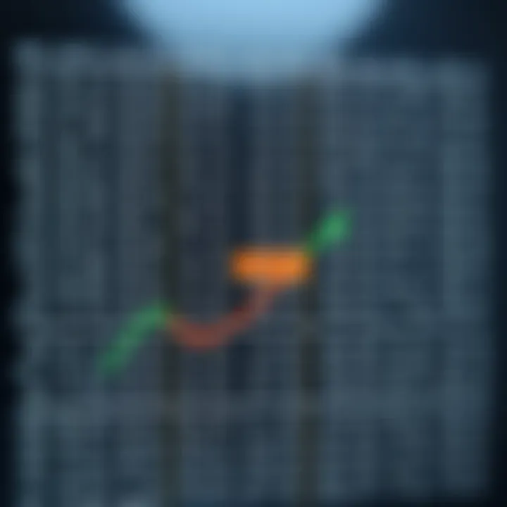Dynamic programming matrix showing cost calculations for constructing optimal binary search trees with highlighted minimum cost subproblems