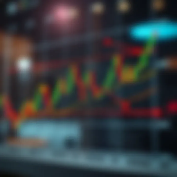 Graph showing a complex bearish chart formation with annotated breakout levels for strategic trading