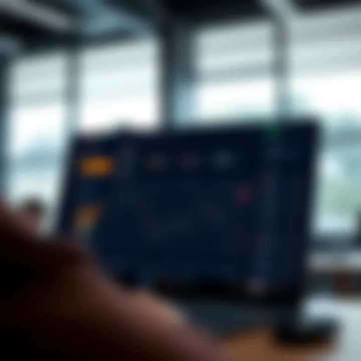 User-friendly trading platform dashboard showing low fees and customer support icons