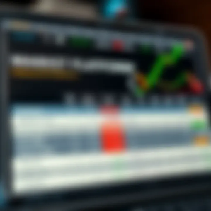 Comparison chart highlighting key features and pricing of forex trading platforms