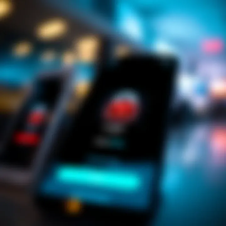 Secure mobile trading app login screen emphasizing security features