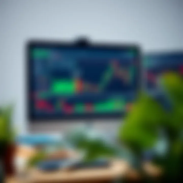 Desktop displaying multiple trading tools and risk management graphs