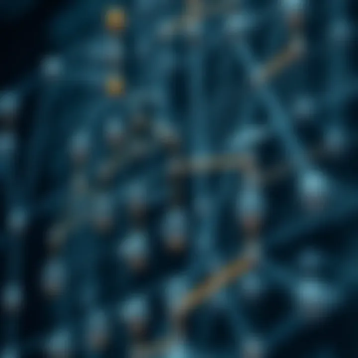 Diagram illustrating the structure of a binary search tree with nodes and branches representing key relationships