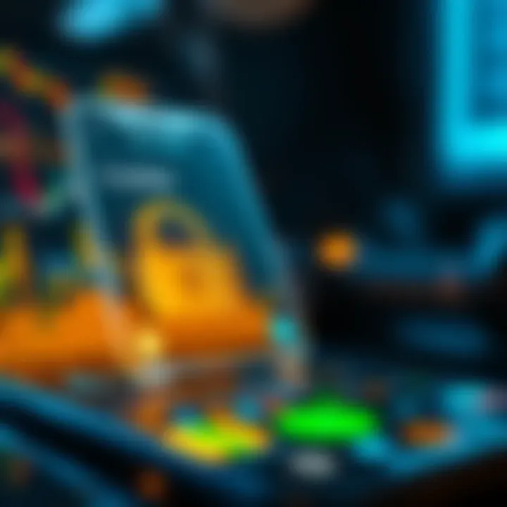 Illustration of secure login and data encryption features ensuring safe transactions in a trading application