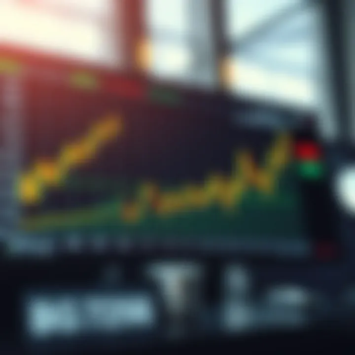Graph showing share price volatility and liquidity for intraday trading selection
