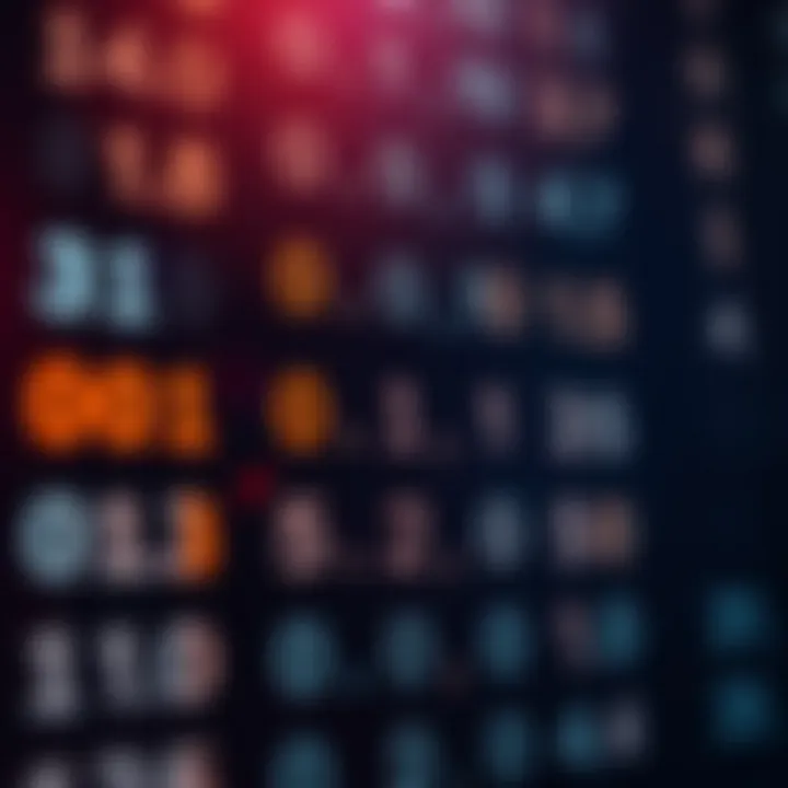 Visual representation of binary numbers converting to decimal values