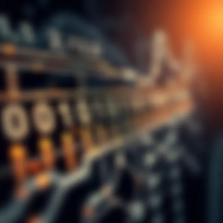 Visual representation of logic gates interconnected in a circuit demonstrating binary arithmetic operations