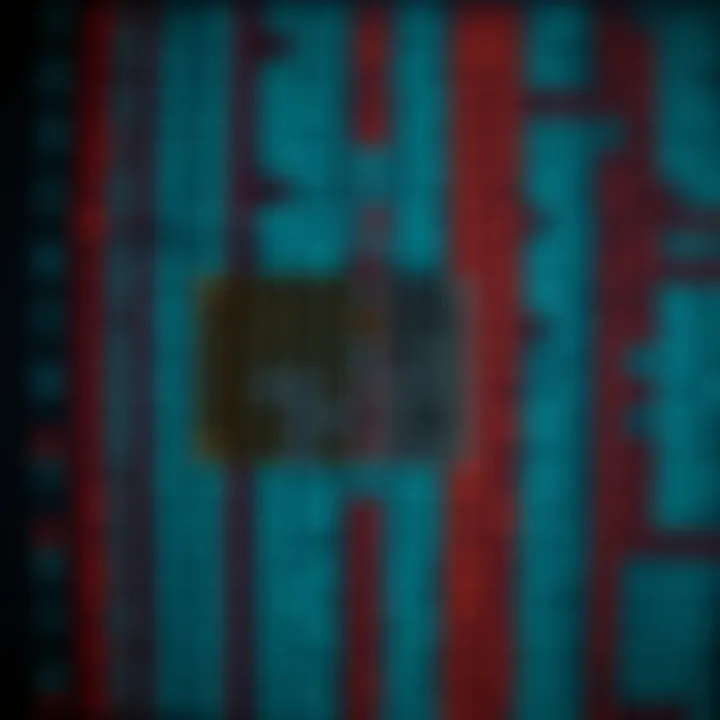 Graphic showing the division of a sorted array into halves to locate a target element efficiently