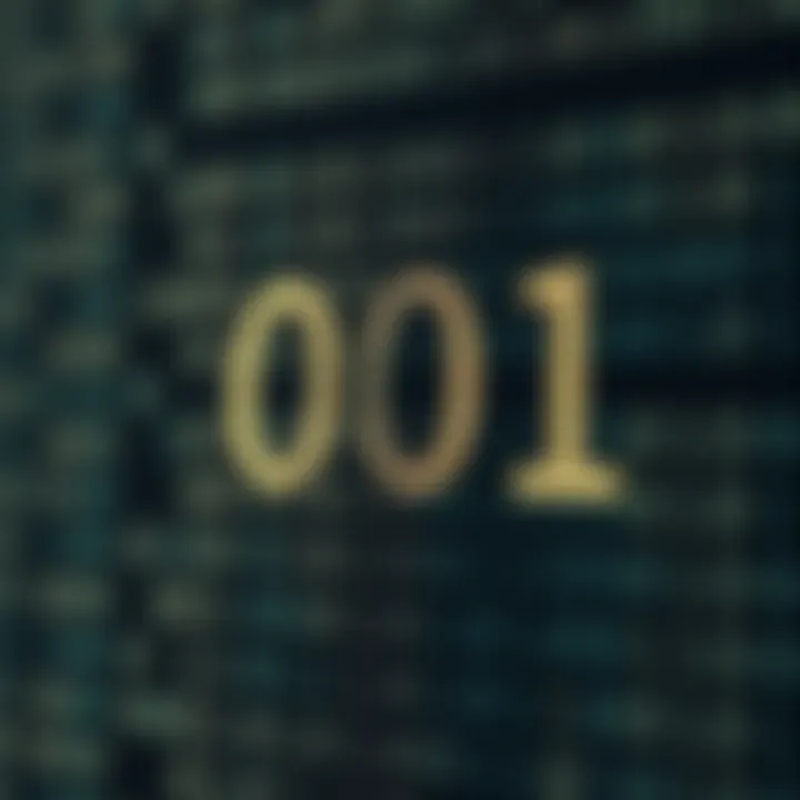 Visual representation demonstrating the conversion of a binary value to its equivalent decimal number