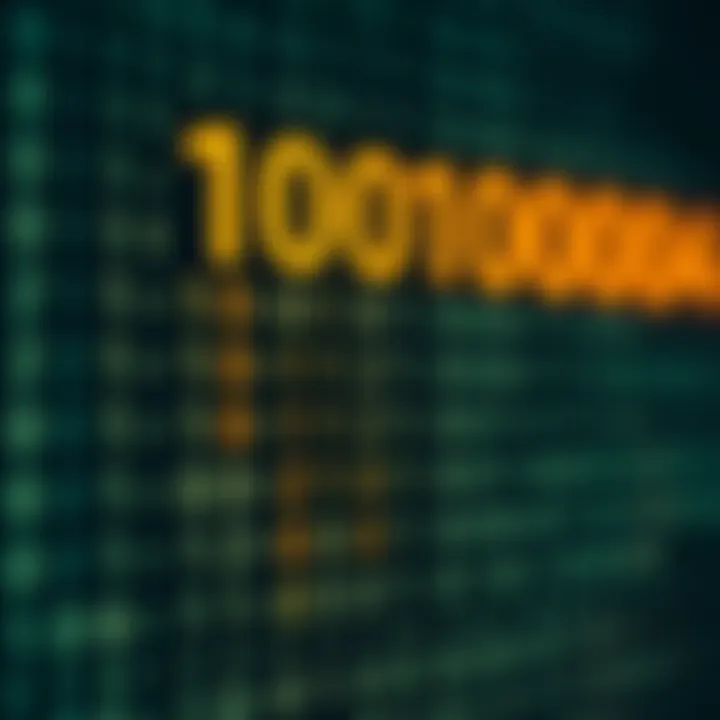 Diagram illustrating the positional values of digits in the binary number system