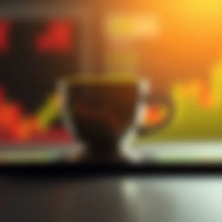 Cup and Handle Pattern Indicating Bullish Continuation Illustration of a cup and handle pattern reflecting consolidation before an upward price movement