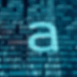 Binary code representation of the letter a in a digital format