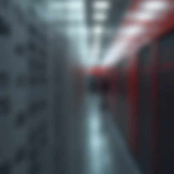 Visualization of linear search algorithm scanning through a list to find a target value