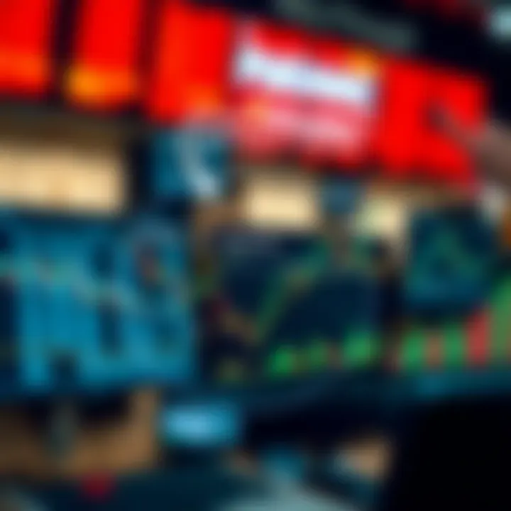 Diagram illustrating margin requirements in options trading with charts and financial symbols