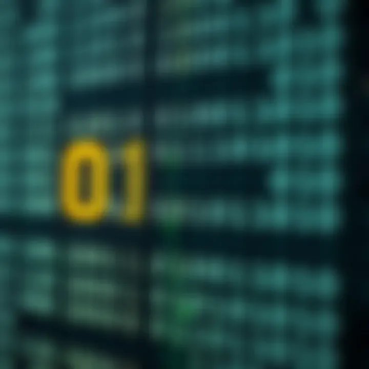 Visual representation of binary code highlighting its significance in computing systems