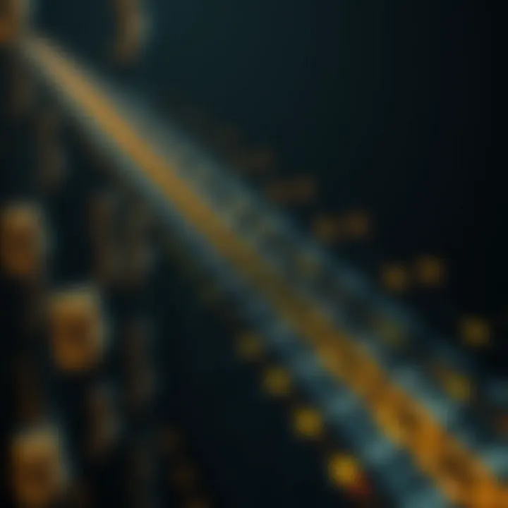 Visual representation of the binary search technique dividing a sorted array and narrowing down the search area