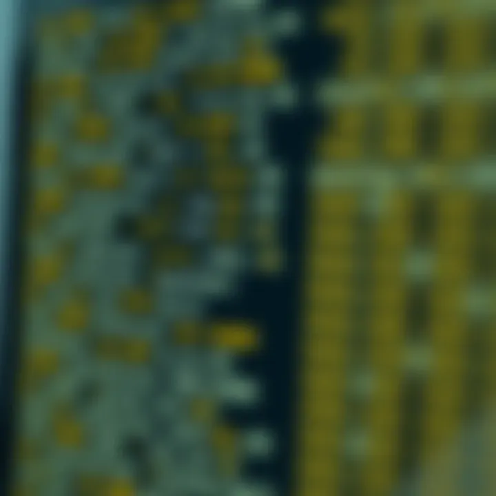 Diagram illustrating the sequential traversal in a linear search algorithm through an unsorted list