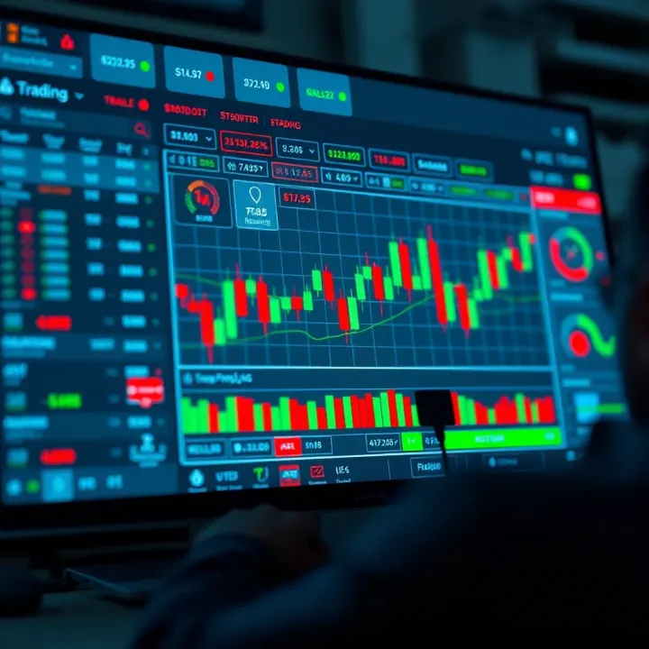 Technology and Research Tools in Brokerage Platforms for Options Trading Illustration of trading platform interface highlighting technology tools and research support