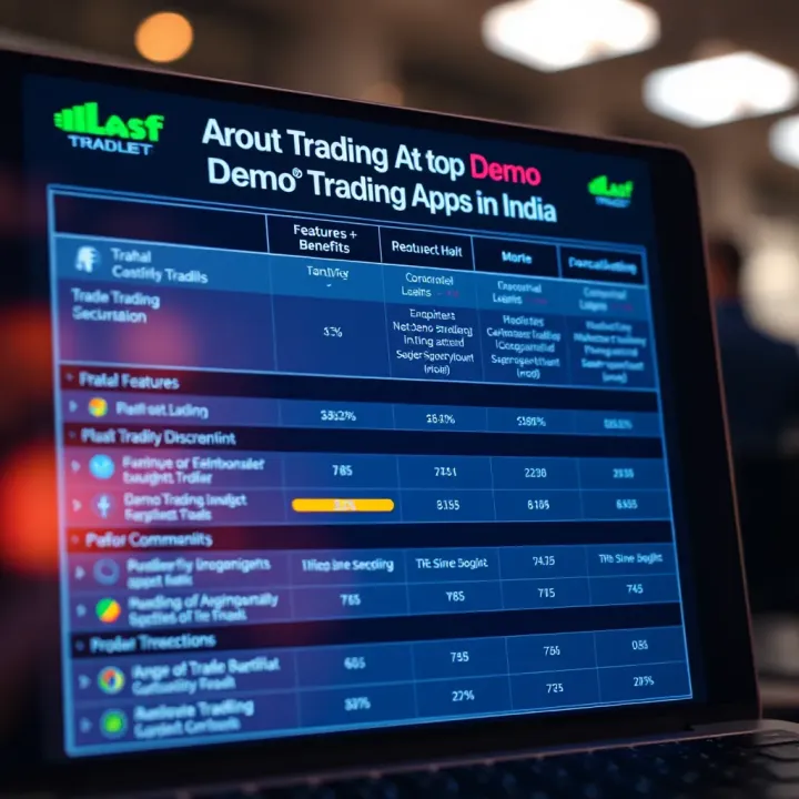Feature Comparison of Top Demo Trading Apps in India Comparison chart highlighting features and benefits of top demo trading platforms in India