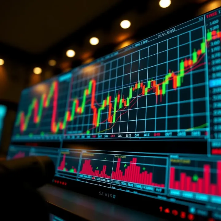 Collection of essential chart patterns with annotations for stock market trend analysis