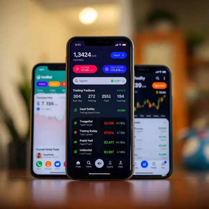 Visual comparison of the oldest trading app's interface alongside contemporary platforms highlighting user experience and features