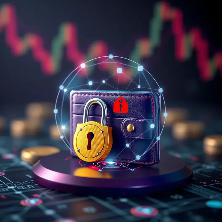Illustration of secure digital wallet and lock symbolizing security features in crypto trading applications