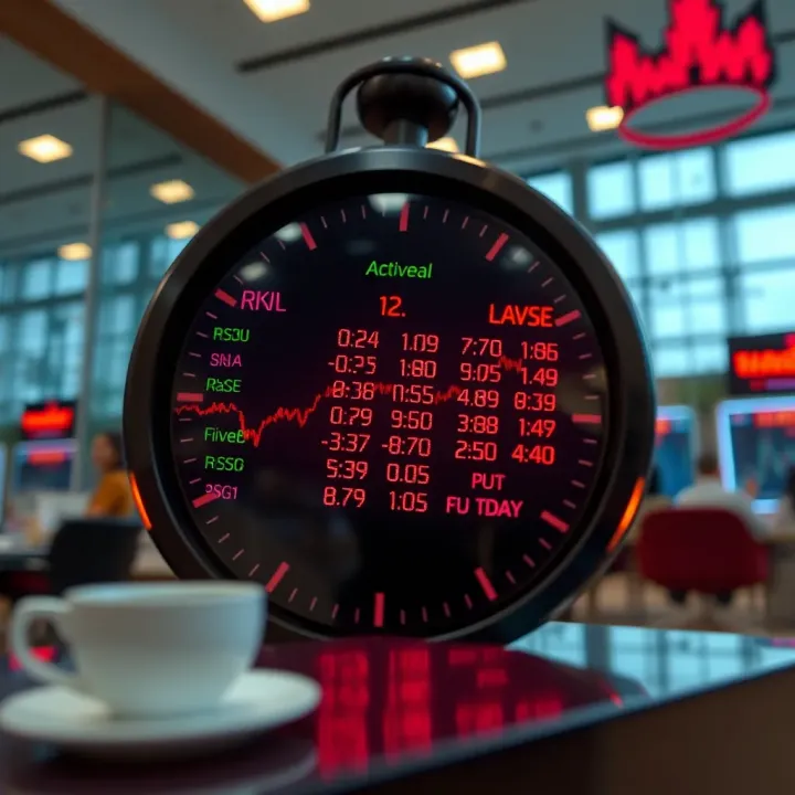 Stock market clock displaying active trading hours aligned with Indian market timings