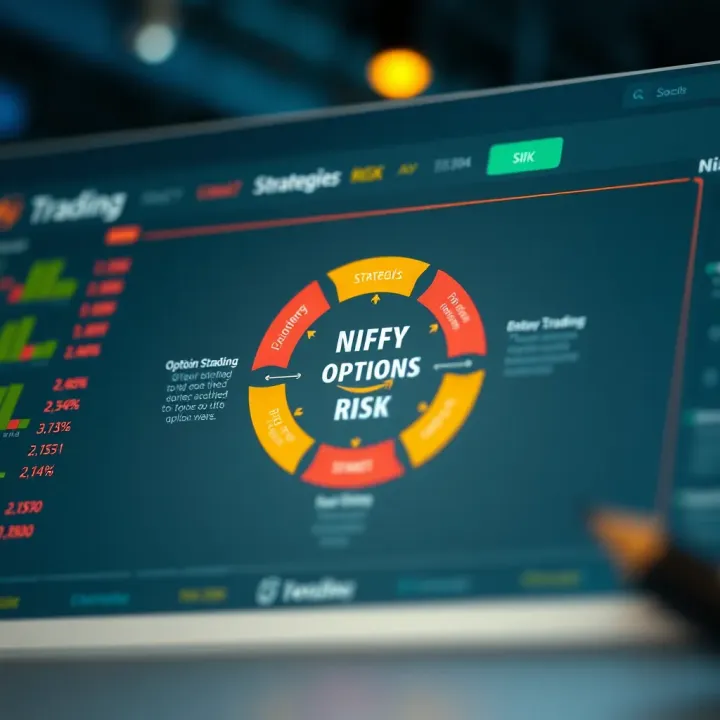 Diagram illustrating various strategies used in Nifty options trading with risk management elements