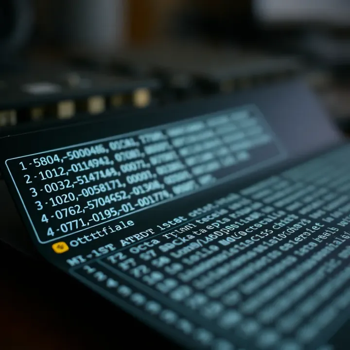 Detailed truth table illustrating the binary output values for each octal input in a digital encoder