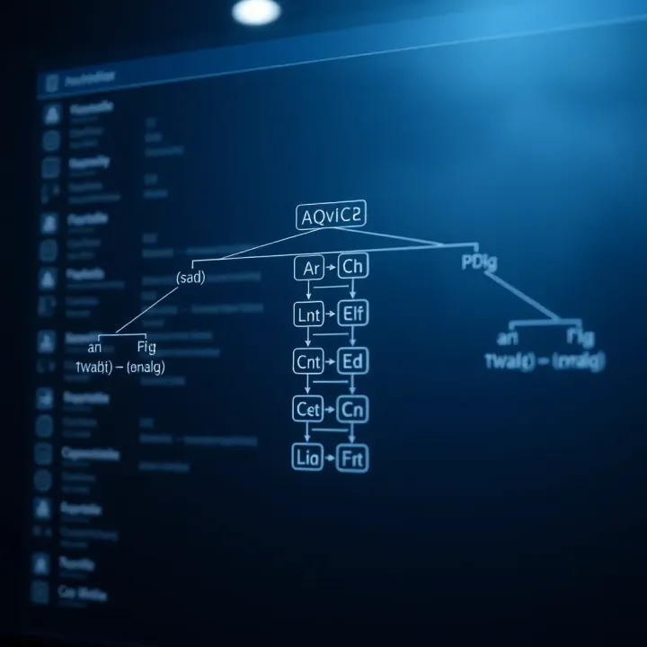 Flowchart showing the algorithmic approach to constructing an optimal binary search tree with dynamic programming