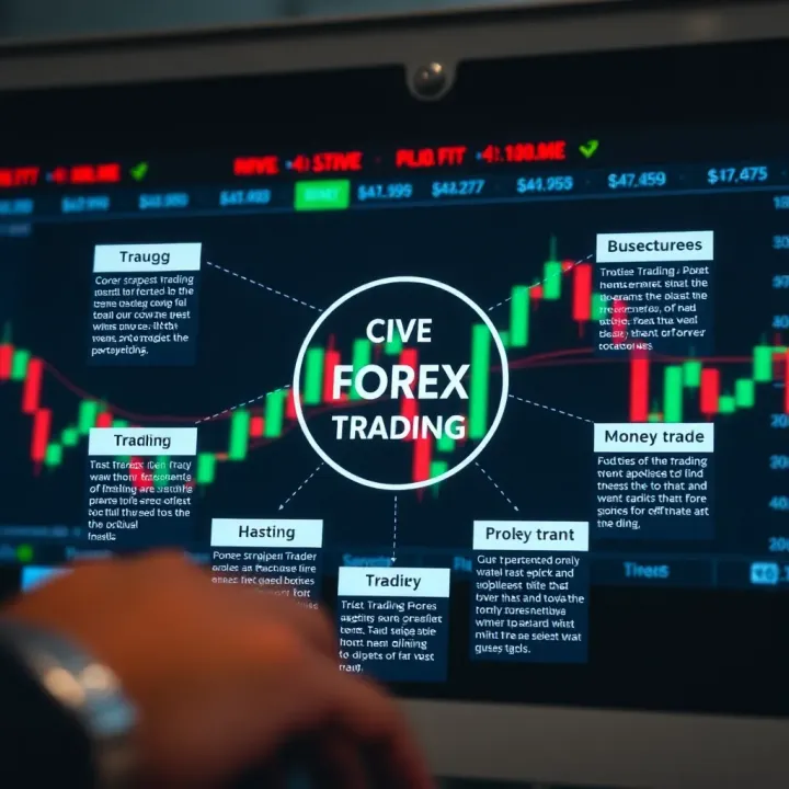 Core Components and Strategies in Live Forex Trading Diagram illustrating key components and strategies for effective forex trading and risk management