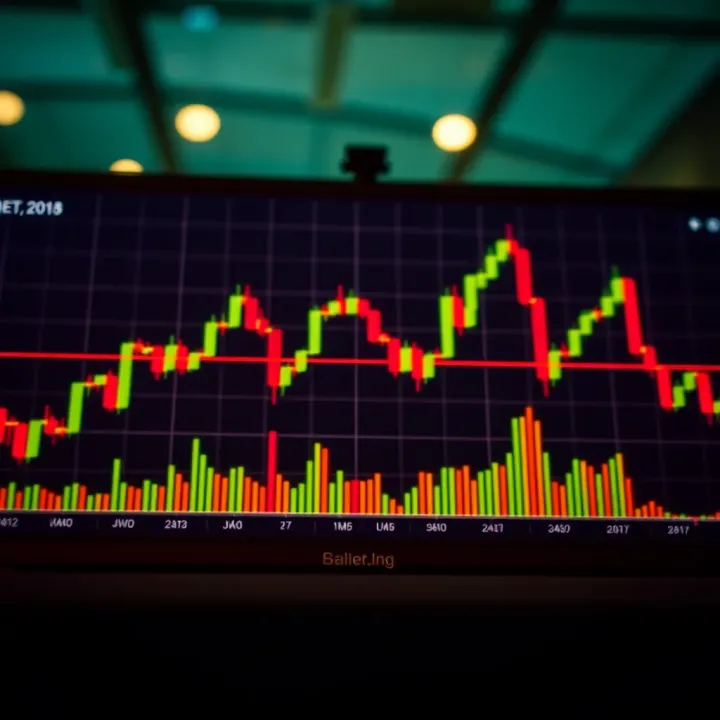 Chart displaying a classic bullish cup and handle pattern indicating potential upward price movement