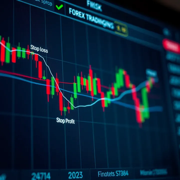 Chart illustrating risk management strategies with stop-loss and take-profit points