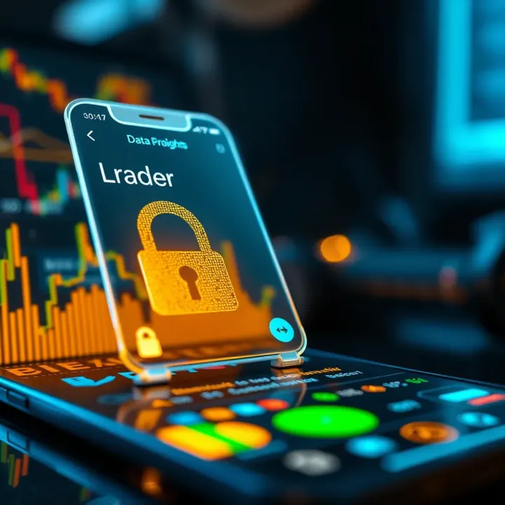 Secure Access and Data Protection in Trading App Illustration of secure login and data encryption features ensuring safe transactions in a trading application