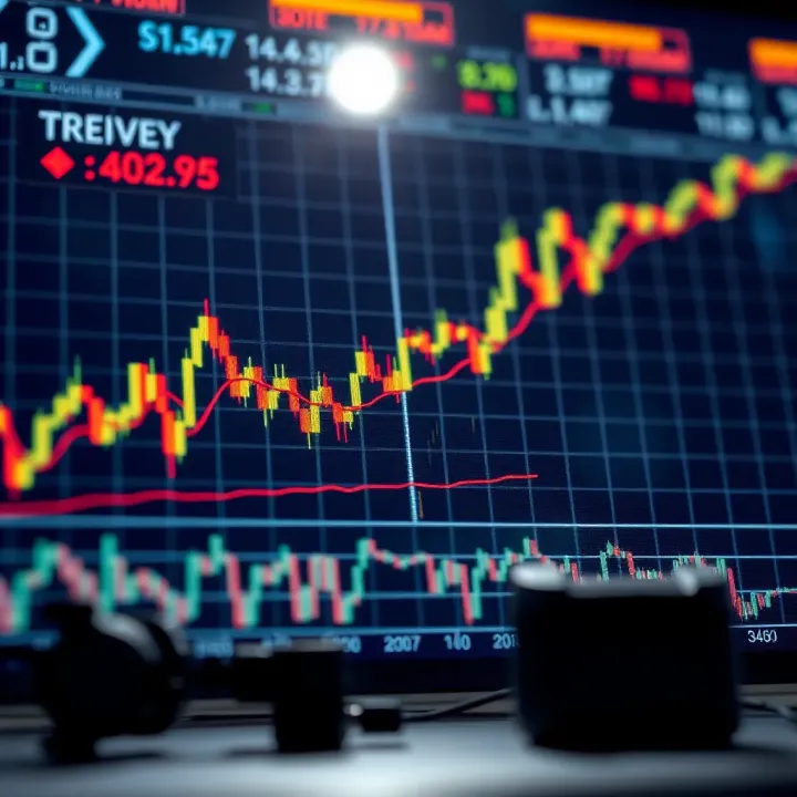 Detailed illustration of a technical analysis chart highlighting important indicators used to identify trading patterns in the Indian market