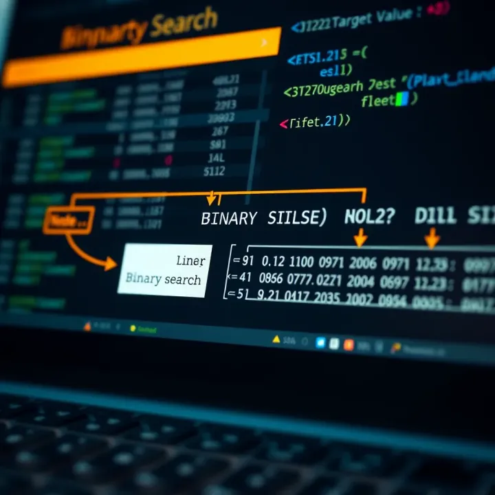 Binary Search Algorithm Explained with Flowchart Flowchart demonstrating the binary search method dividing a sorted list to locate a target value
