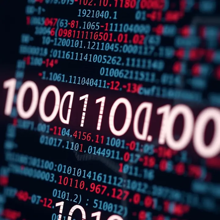 Binary Digits Representation in Computing Diagram illustrating the representation of binary digits using ones and zeros in a computing context