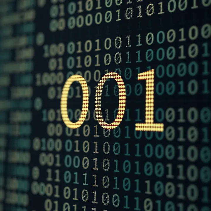 Conversion Example from Binary to Decimal Visual representation demonstrating the conversion of a binary value to its equivalent decimal number