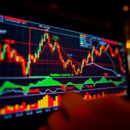Chart displaying various breakout patterns with highlighted breakout points on price movements