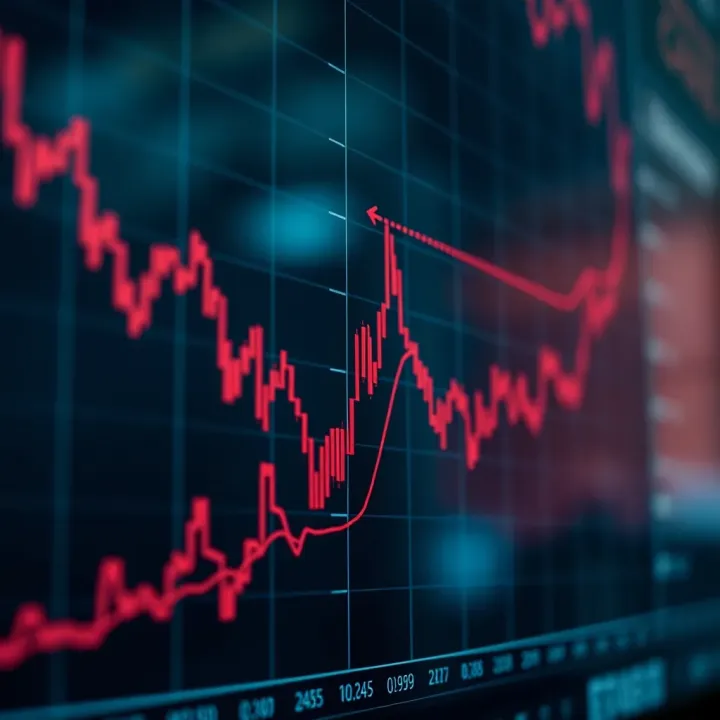 Chart showing an ascending triangle pattern indicating potential price breakout in stock market trading